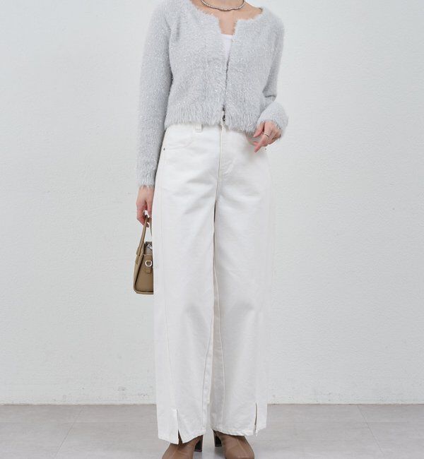  「ラメシャギーニットカーデ」|カーディガン|