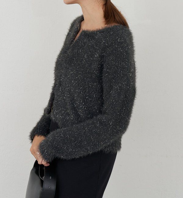  「ラメシャギーニットカーデ」|カーディガン|