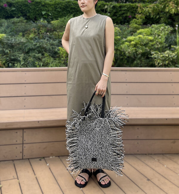 Rouge vif「【Swaraj /スワラージ】手編みラフィアバッグ / トートバッグ / フリン」|トートバッグ|