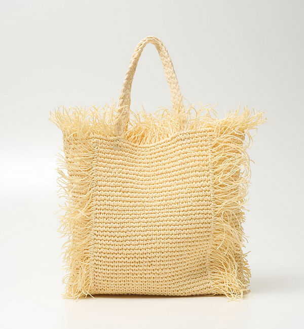 Rouge vif「【Swaraj /スワラージ】手編みラフィアバッグ / トートバッグ / フリン」|トートバッグ|