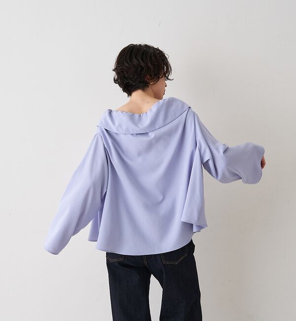 Rouge vif「オーバーカラー変形テントラインブラウス」|シャツ・ブラウス|