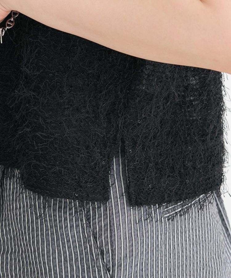 Green Parks「フェザーヤーンショートベスト」|ベスト・ジレ|