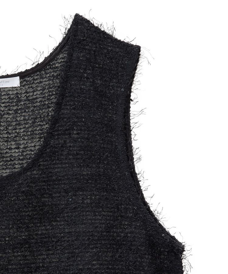 Green Parks「フェザーヤーンショートベスト」|ベスト・ジレ|