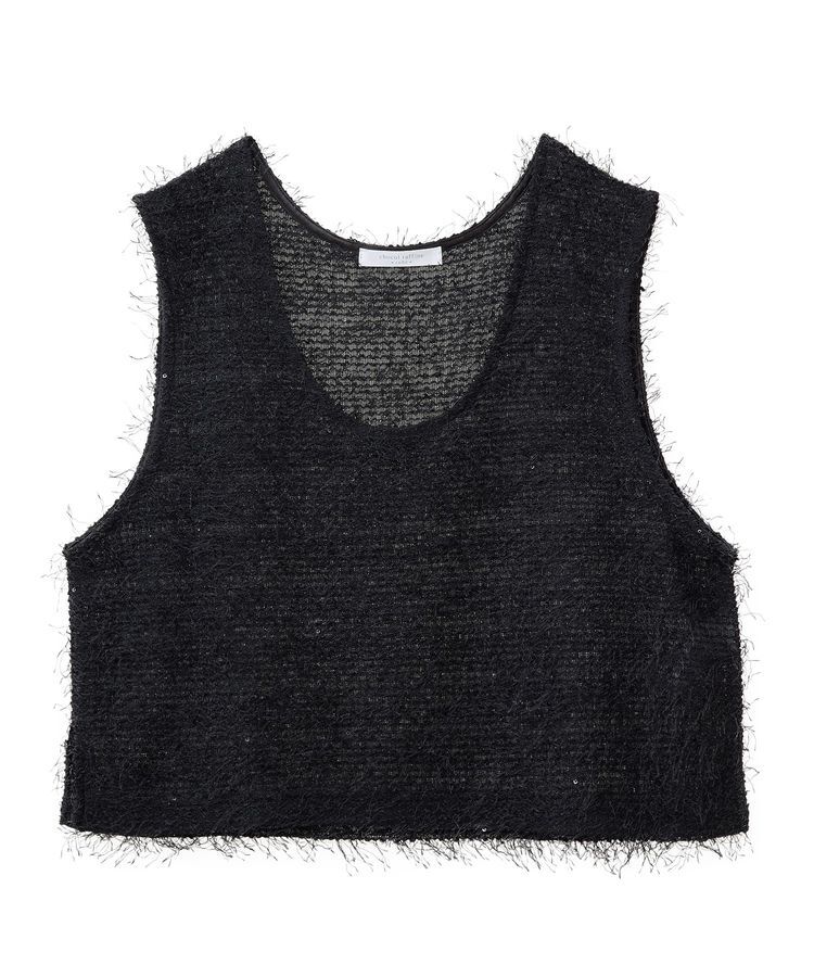 Green Parks「フェザーヤーンショートベスト」|ベスト・ジレ|