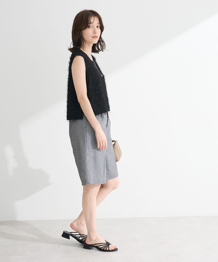 Green Parks「フェザーヤーンショートベスト」|ベスト・ジレ|