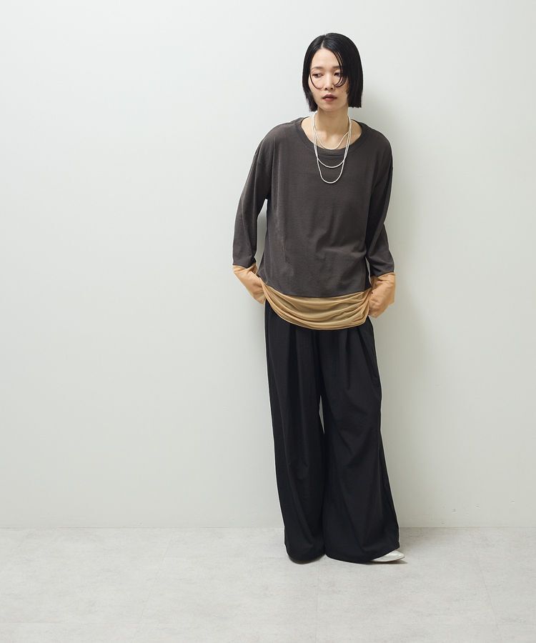 Green Parks「シアーチュールドッキングプルオーバー」|Tシャツ・カットソー|