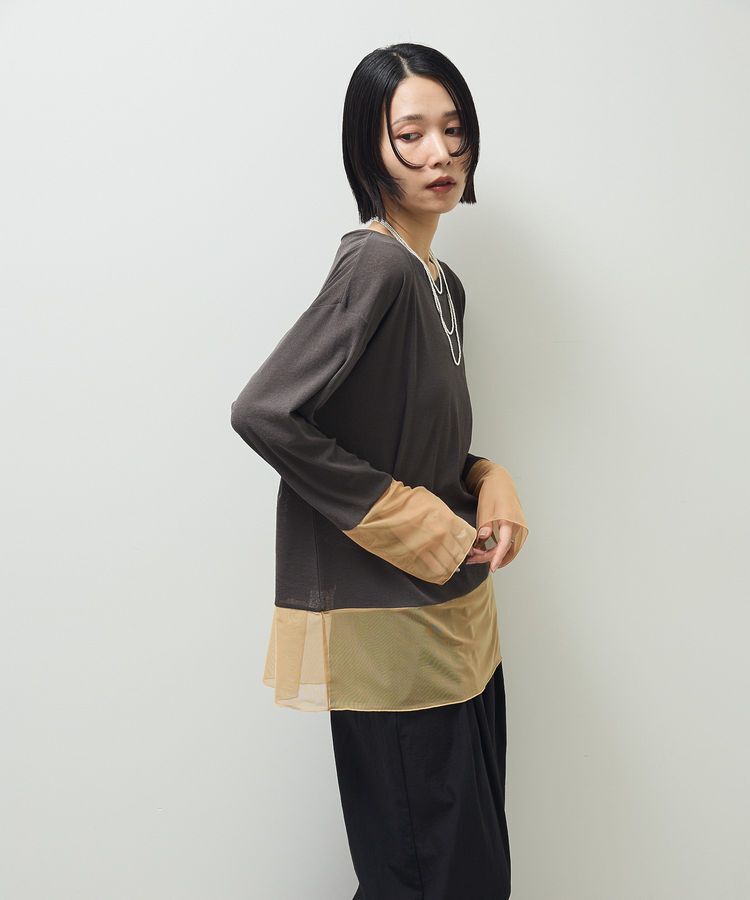 Green Parks「シアーチュールドッキングプルオーバー」|Tシャツ・カットソー|