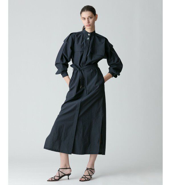 allureville「綿ナイロンタンブラーワンピース」|ワンピース|ネイビー