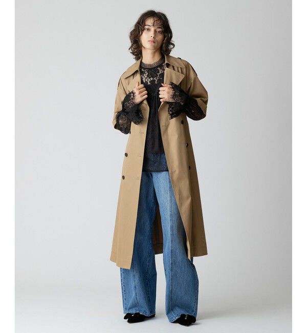 allureville「ハーフスリーブトレンチ」|トレンチコート|