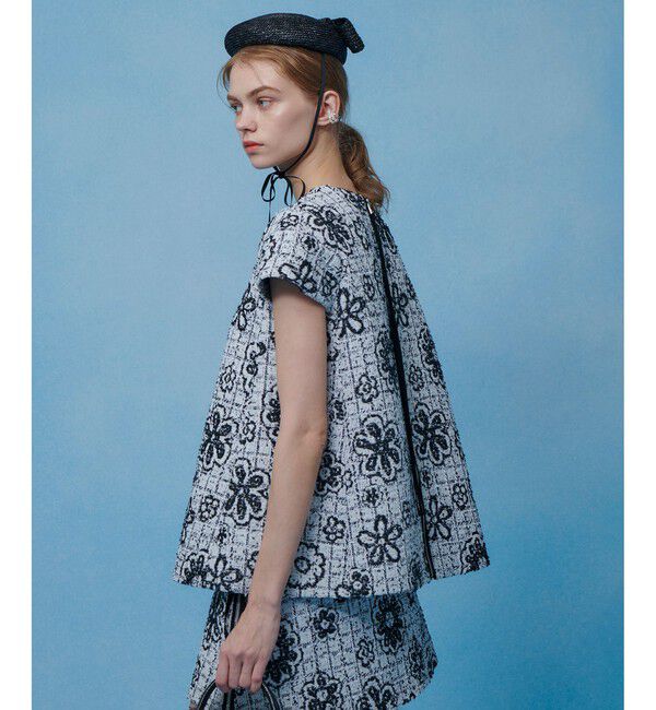 LOULOU WILLOUGHBY「【LOULOU WILLOUGHBY】MALHIA ツイードプルオーバー」|シャツ・ブラウス|