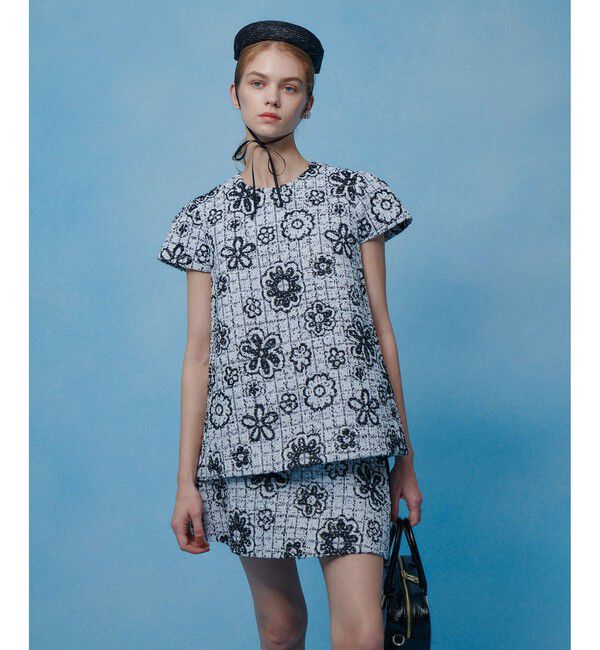 LOULOU WILLOUGHBY「【LOULOU WILLOUGHBY】MALHIA ツイードプルオーバー」|シャツ・ブラウス|