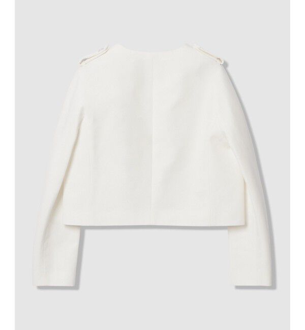 LOULOU WILLOUGHBY「【LOULOU WILLOUGHBY】コットンダブルクロスジャケット」|ノーカラージャケット|