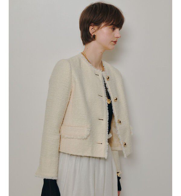 allureville「ツィードノーカラージャケット」|ノーカラージャケット|