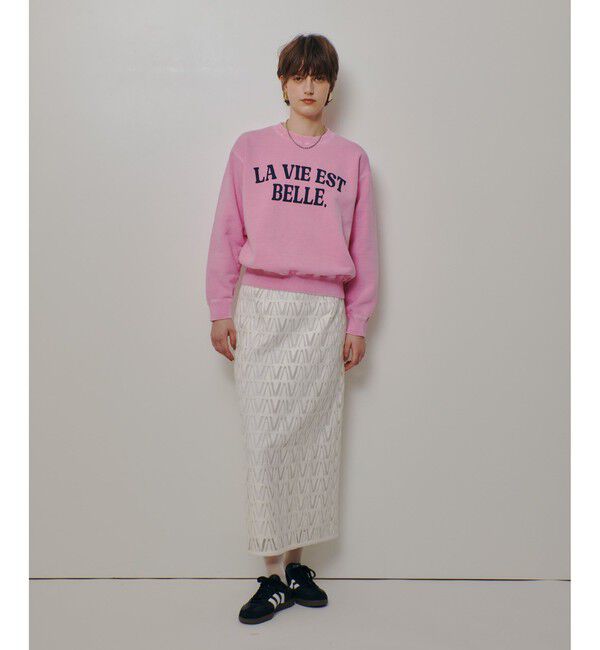 allureville「ピグメントダイロゴスウェット」|スウェット・ジャージ|