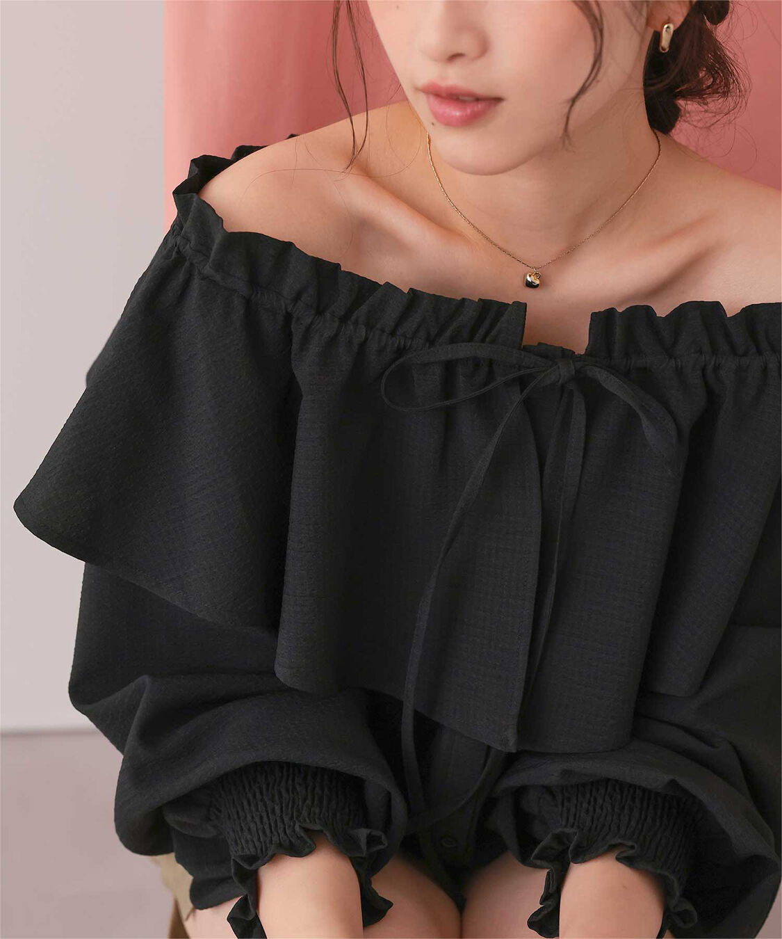 titivate「ふんわりシルエットマルチウェイブラウス」|シャツ・ブラウス|