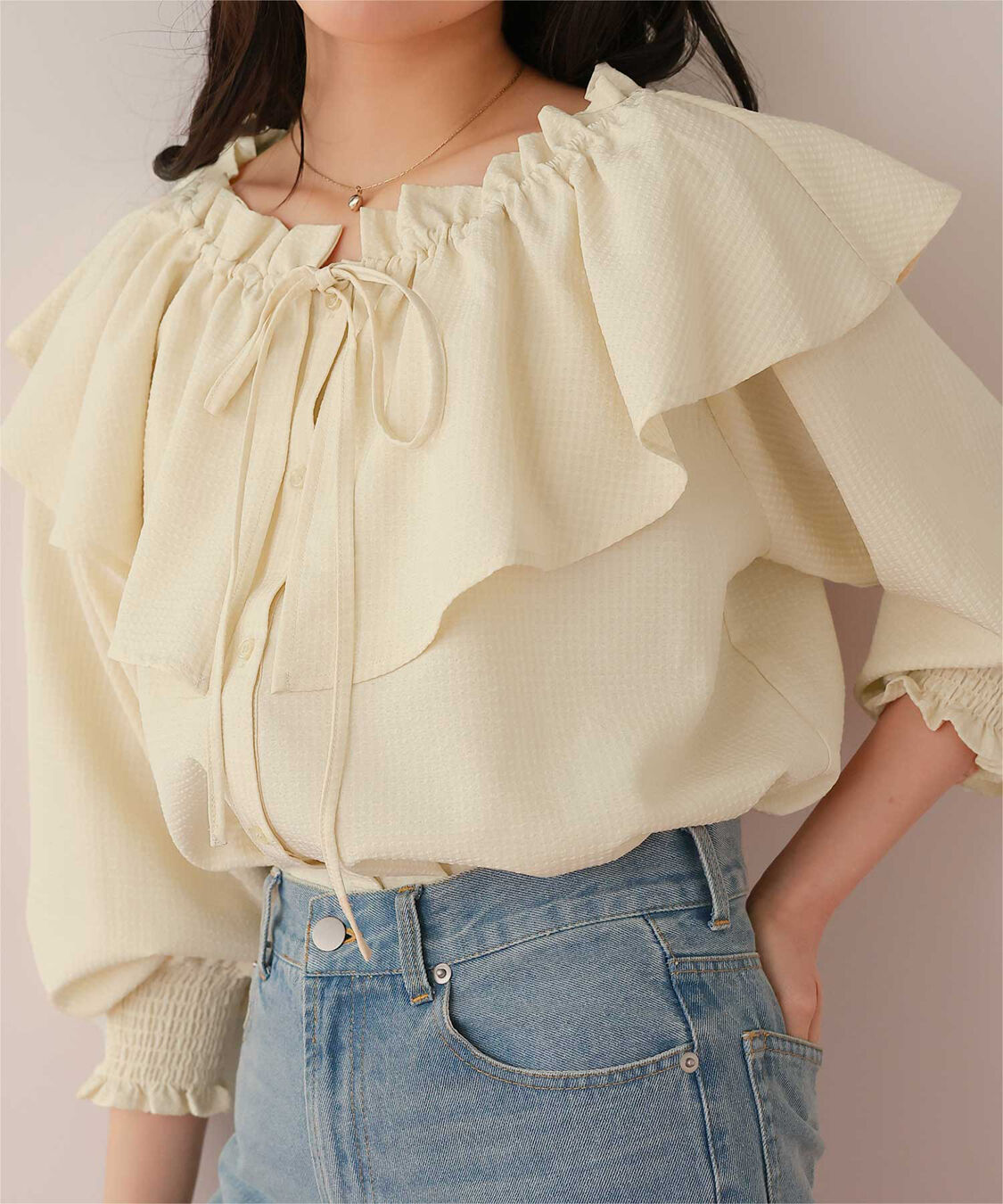 titivate「ふんわりシルエットマルチウェイブラウス」|シャツ・ブラウス|