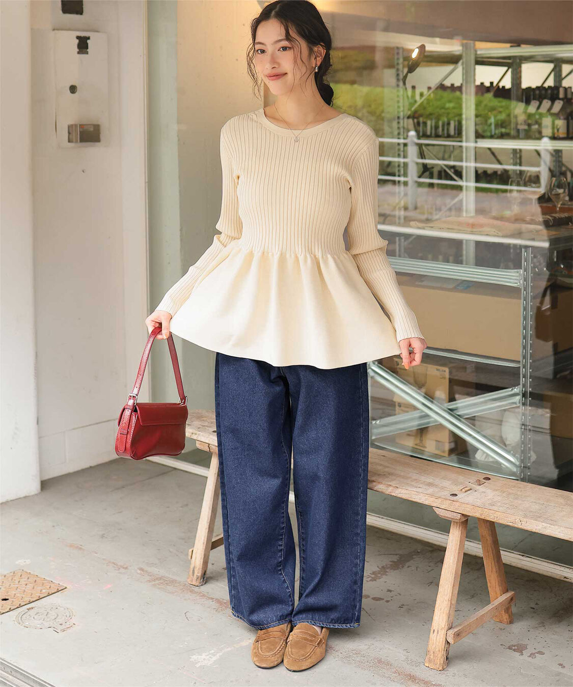 titivate「ストレートシルエットデニムパンツ」|デニム|