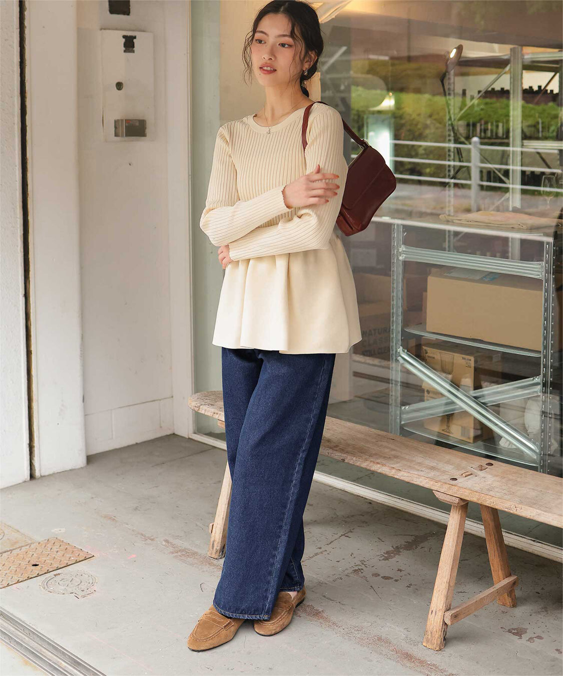 titivate「ストレートシルエットデニムパンツ」|デニム|