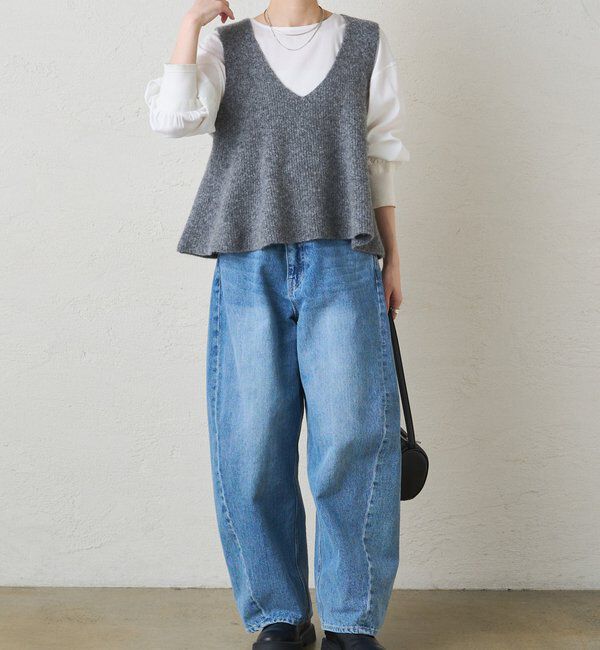  「片畦ニットビスチェ」|ニット・セーター|