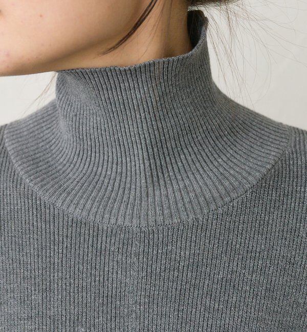 「【セットアップ対応】ハイネックフレアニットプルオーバー」|ニット・セーター|