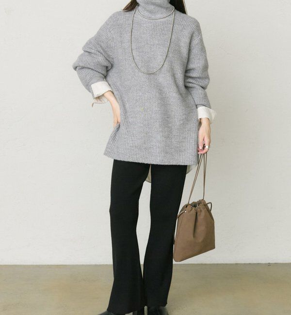  「【セットアップ対応】リブニットフレアパンツ」|その他|