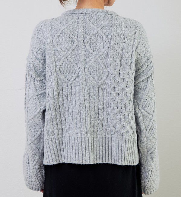  「ミックスケーブルニットプルオーバー」|ニット・セーター|