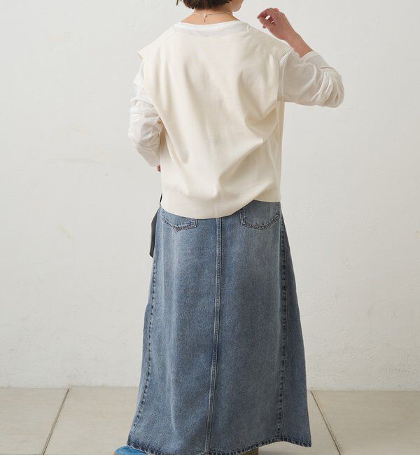  「リヨセル混デニムスカート」|スカート|