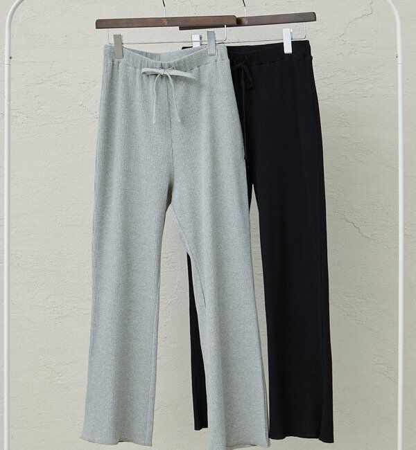  「【＠noricorico102企画】《-3キロ見え》微フレアリブパンツ」|その他|