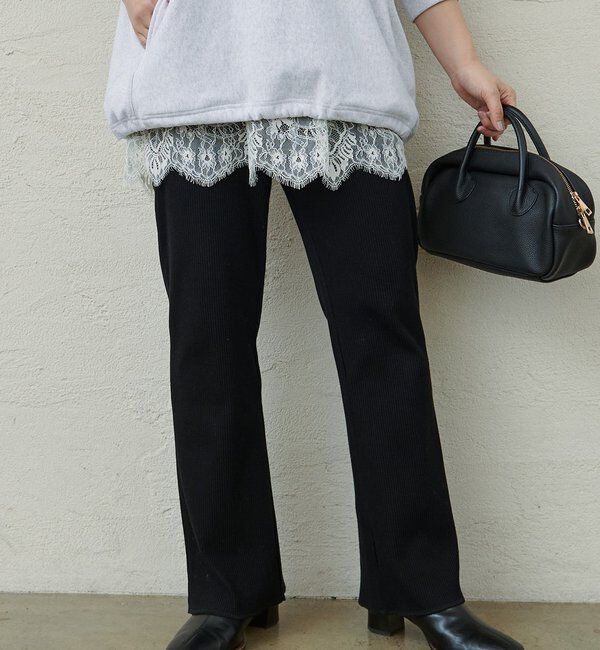  「【＠noricorico102企画】《-3キロ見え》微フレアリブパンツ」|その他|