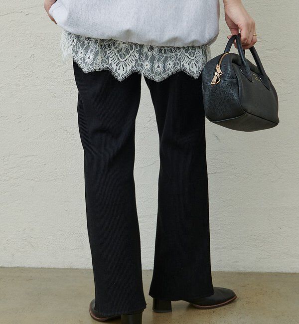  「【＠noricorico102企画】《-3キロ見え》微フレアリブパンツ」|その他|