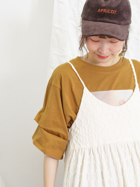 Samansa Mos2「カットジャカードキャミチュニック」|Tシャツ・カットソー|