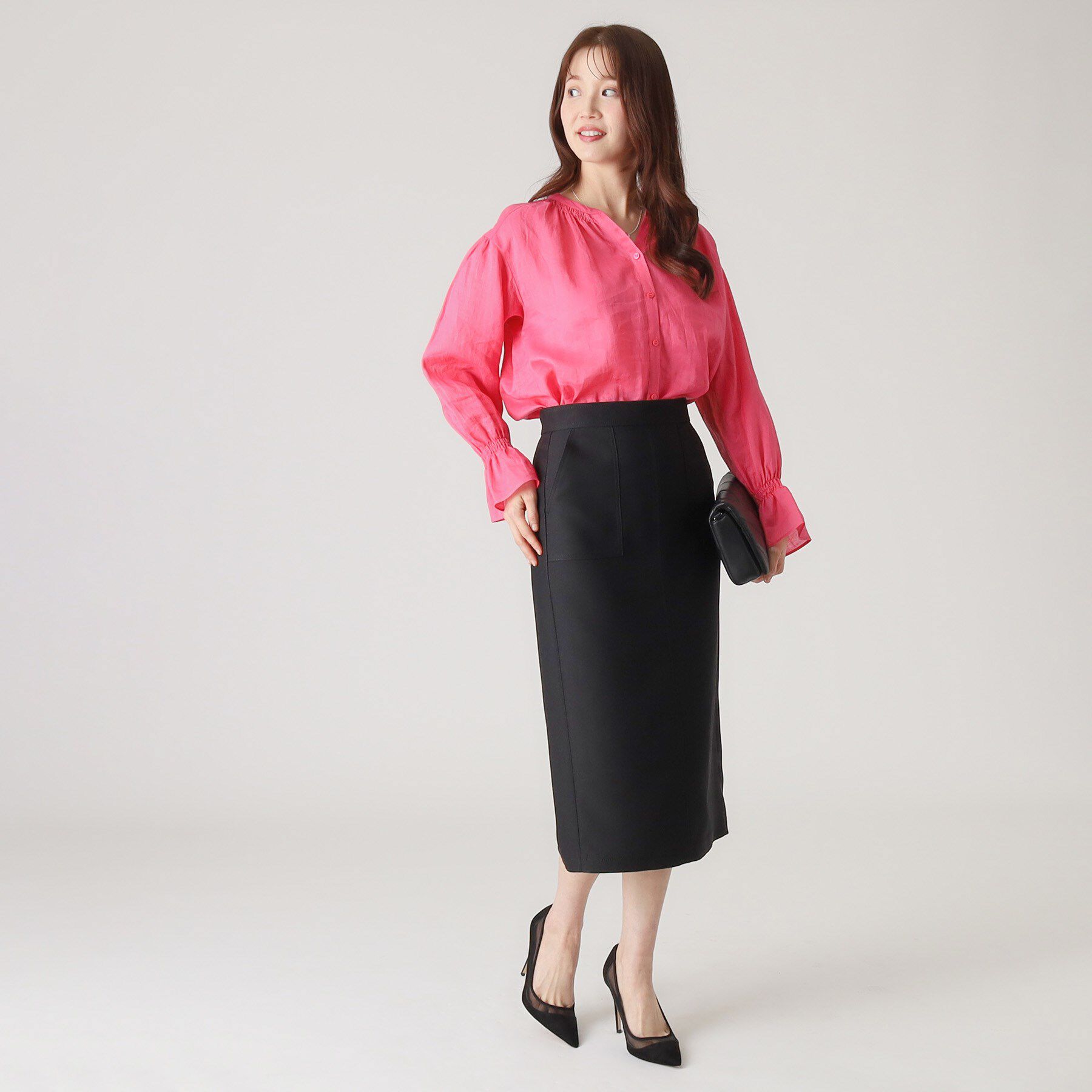 COUP DE CHANCE「【洗える／日本製】デニム調ナロータイトスカート」|スカート|