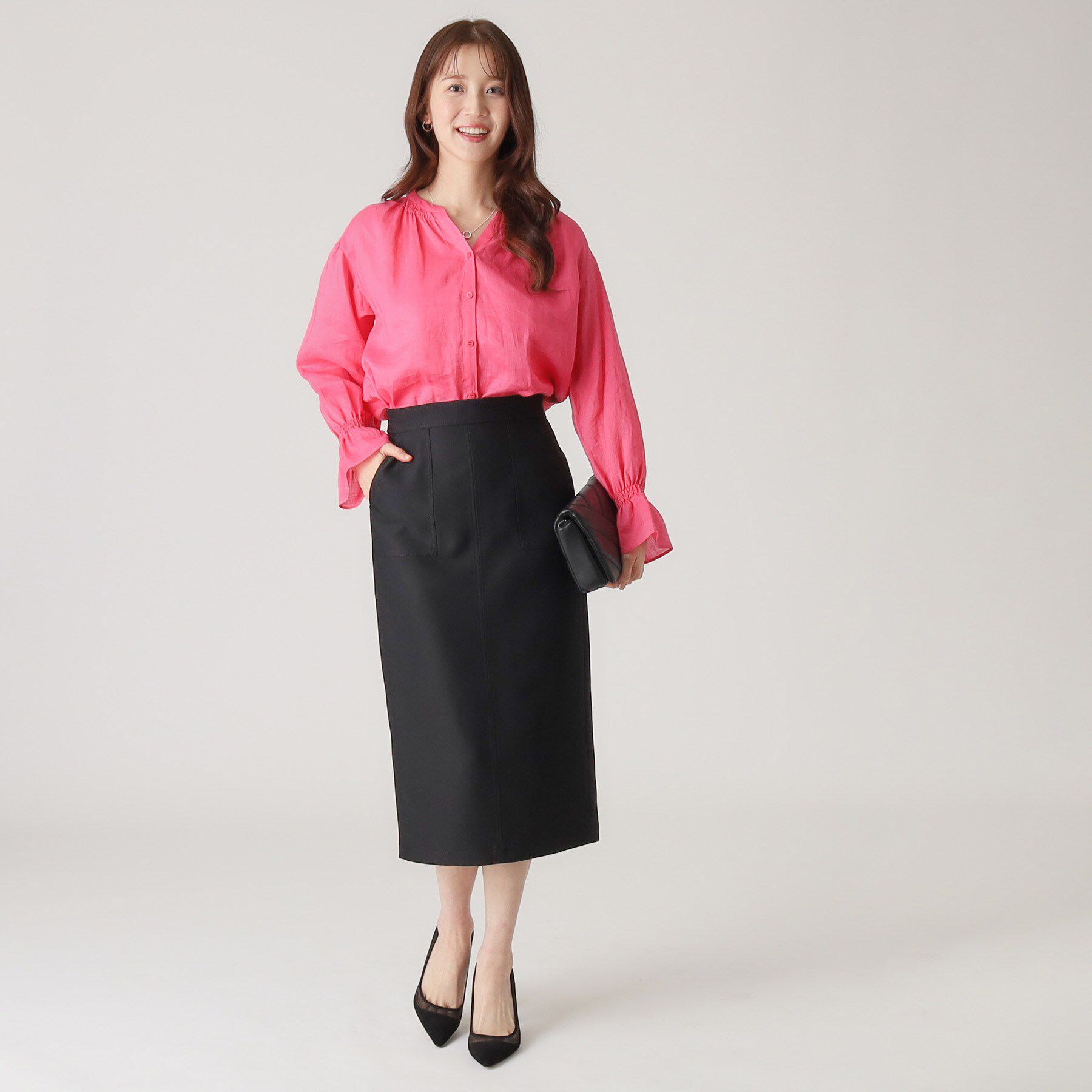 COUP DE CHANCE「【洗える／日本製】デニム調ナロータイトスカート」|スカート|