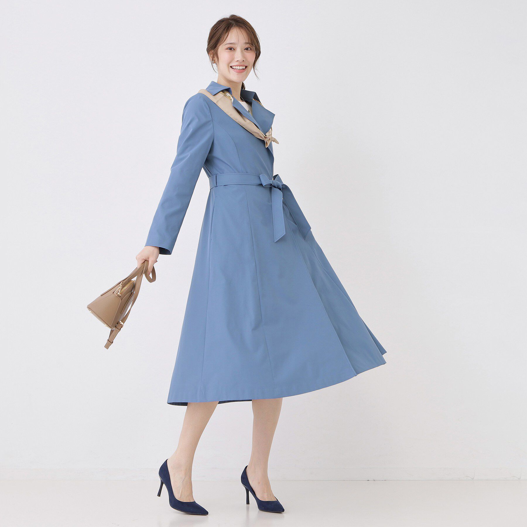 COUP DE CHANCE「【きれいめ羽織り】Aラインドレスコート」|トレンチコート|