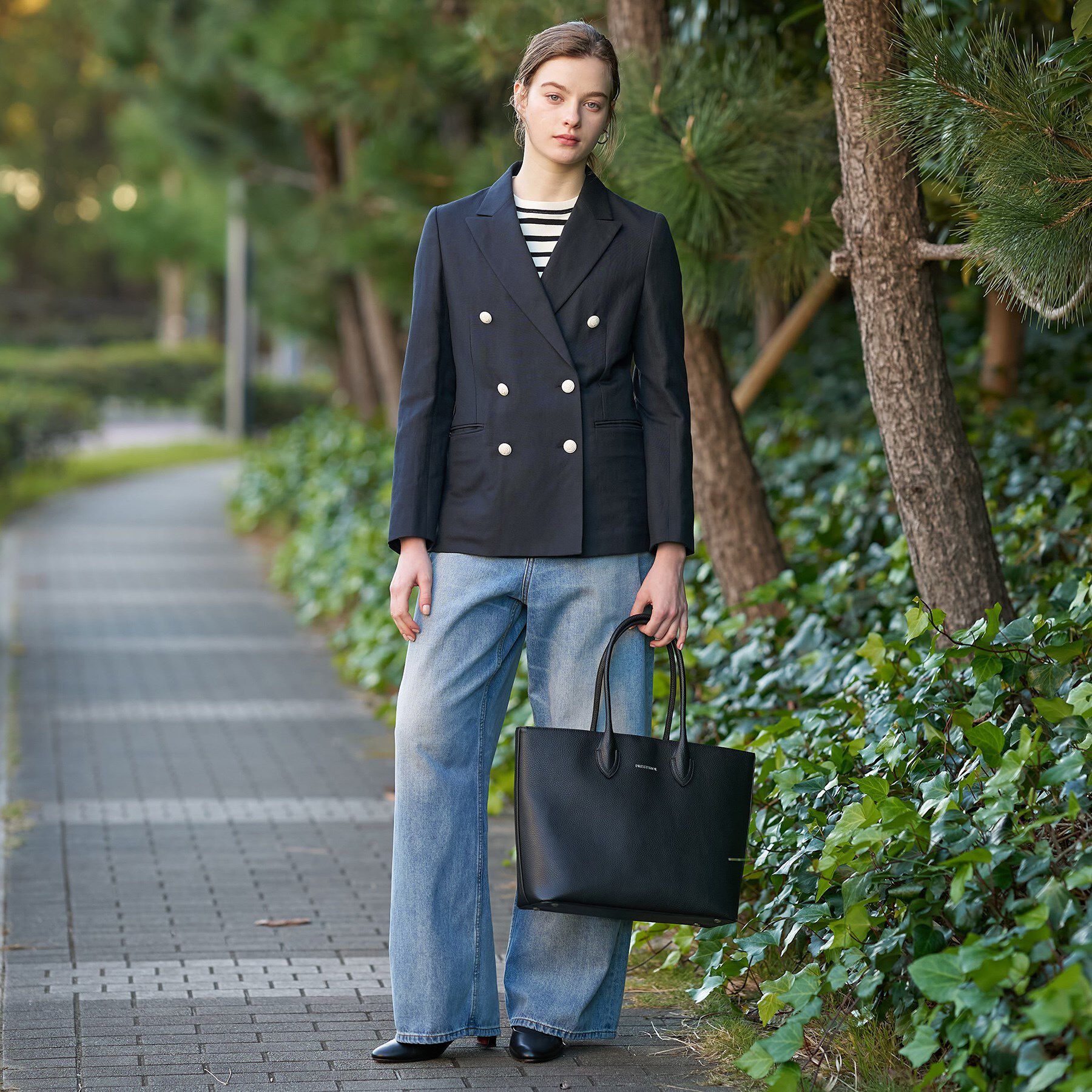 DRESSTERIOR「リネンブレンドWブレストジャケット」|テーラードジャケット|