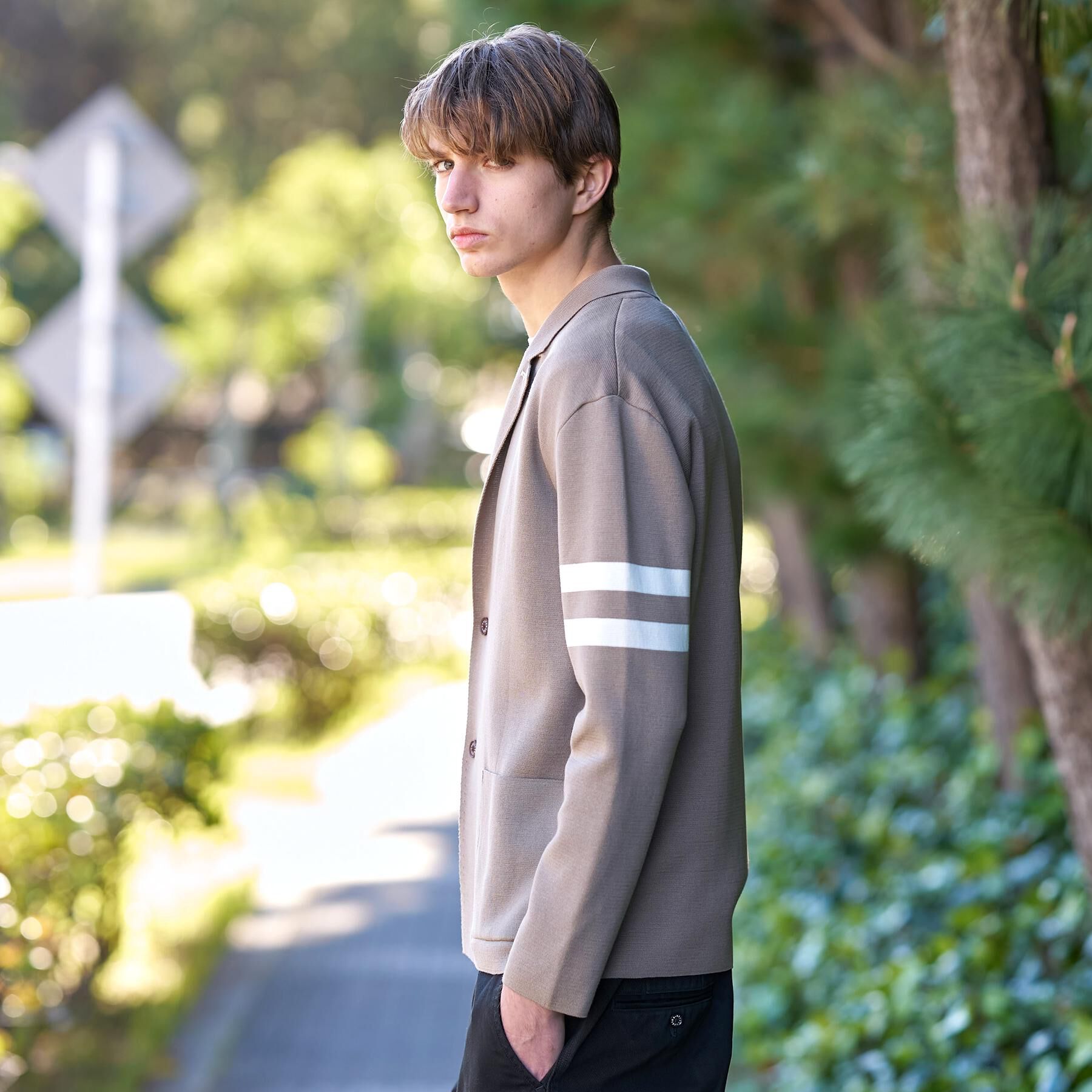 DRESSTERIOR「スプリング ニットジャケット」|カーディガン|