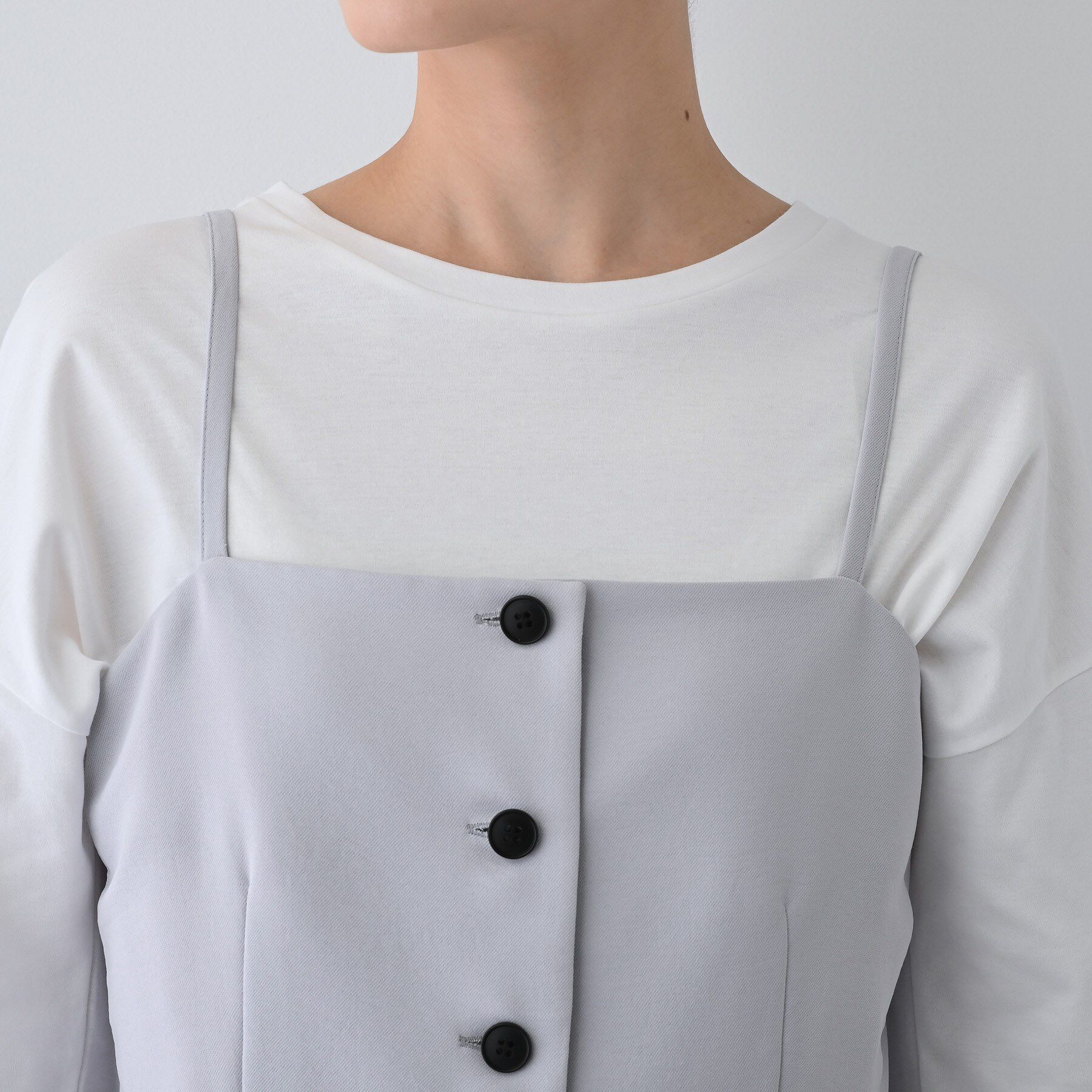 INDIVI「【着る日傘/遮熱/UVケア】ビスチェ風キャミトップス」|キャミソール|