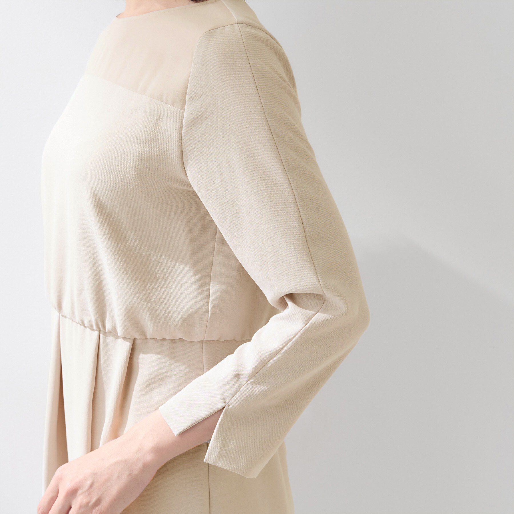 INDIVI「【洗える／SETUP可】着る日傘ヨーク切り替えワンピース」|ワンピース|