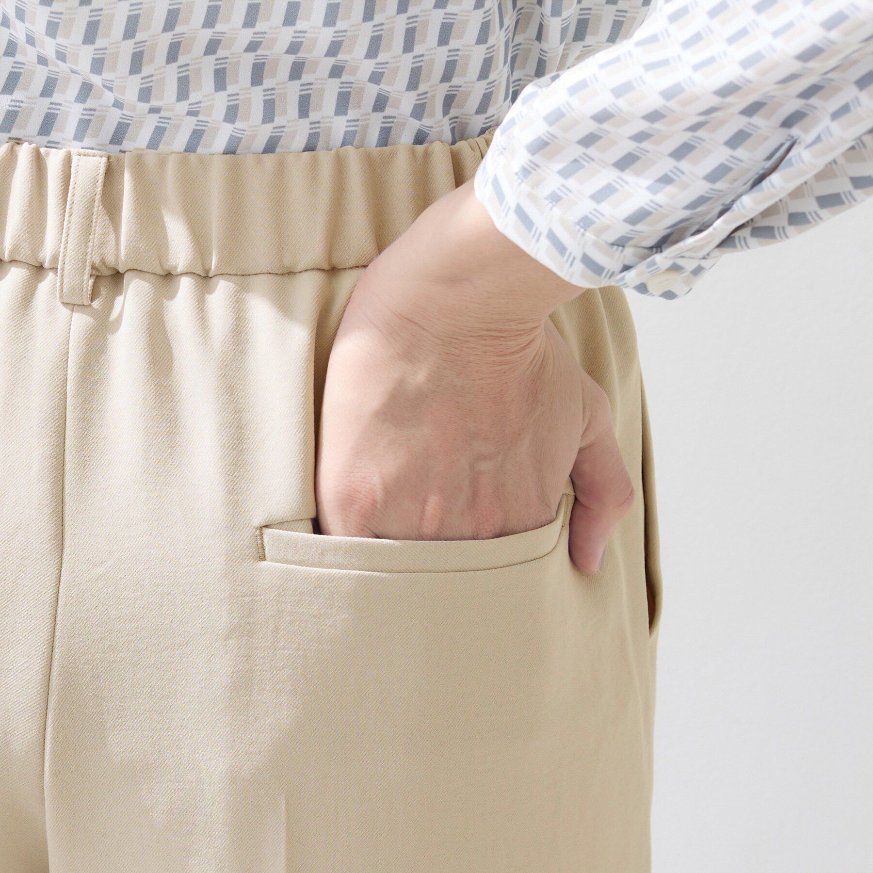 INDIVI「【洗える／UVケア／SETUP可】着る日傘ワイドパンツ」|その他|