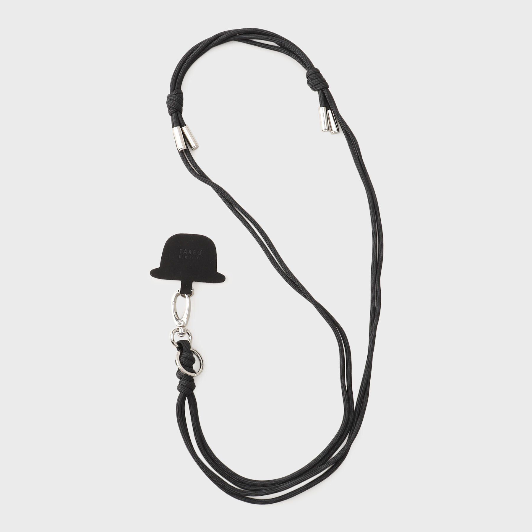 TAKEO KIKUCHI「スマートフォン ストラップ＋アタッチメント」|ストラップ|ブラック(019)