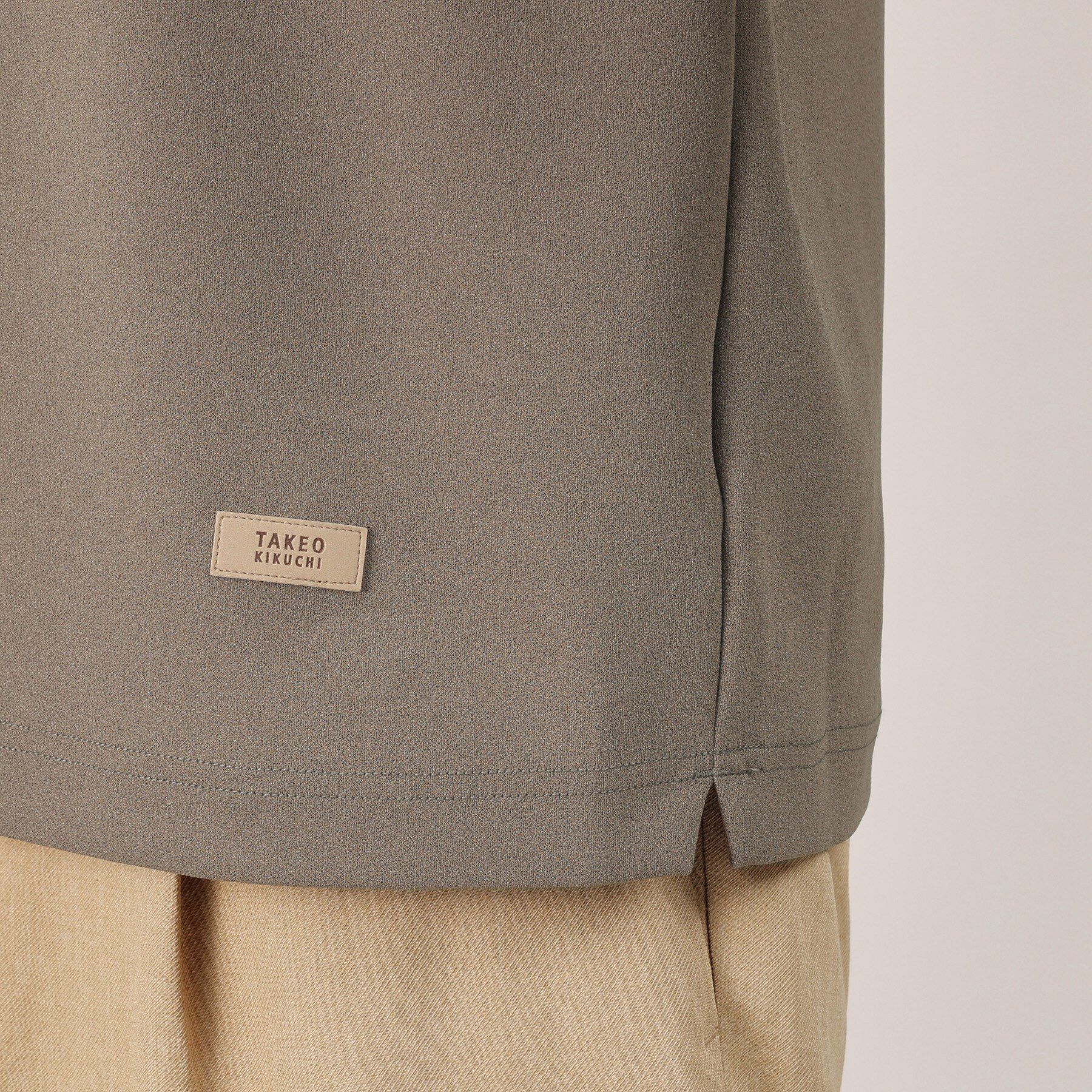 TAKEO KIKUCHI「【Made in JAPAN】フェイクレイヤード　キーネック　カットソー」|Tシャツ・カットソー|