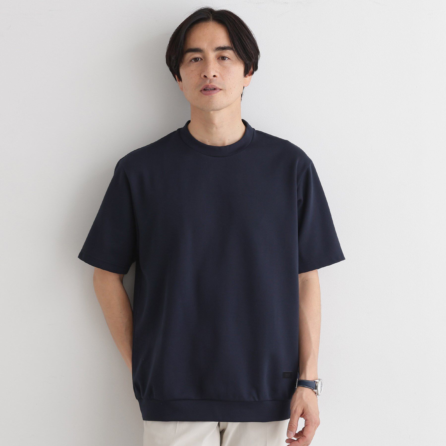TAKEO KIKUCHI「【尾州ファブリック】 スライドパズル柄 ポンチ プルオーバー」|Tシャツ・カットソー|