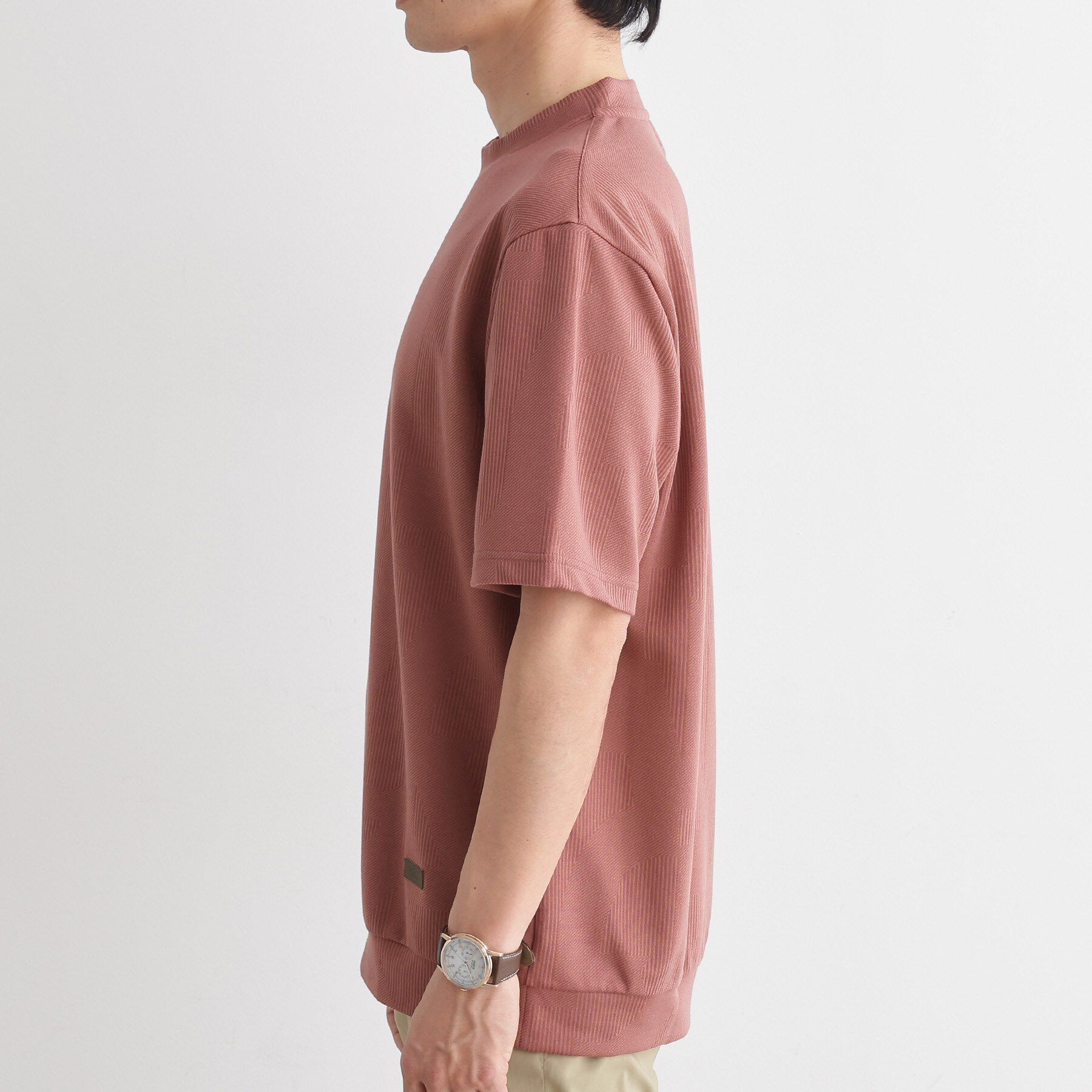 TAKEO KIKUCHI「【尾州ファブリック】 スライドパズル柄 ポンチ プルオーバー」|Tシャツ・カットソー|