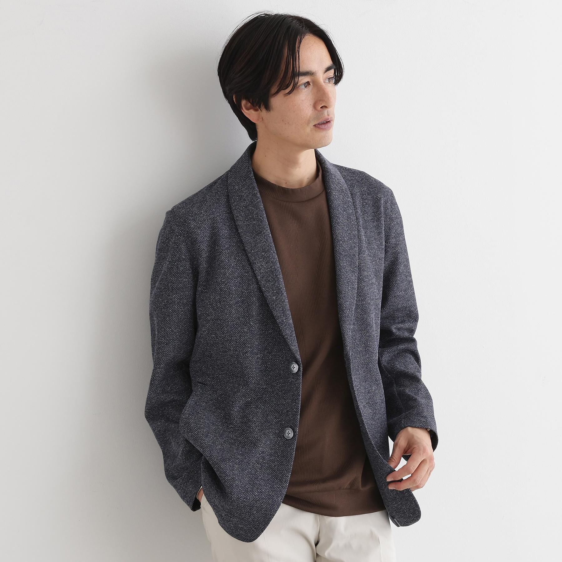 TAKEO KIKUCHI「【尾州ファブリック】 スライドパズル柄 ポンチ プルオーバー」|Tシャツ・カットソー|