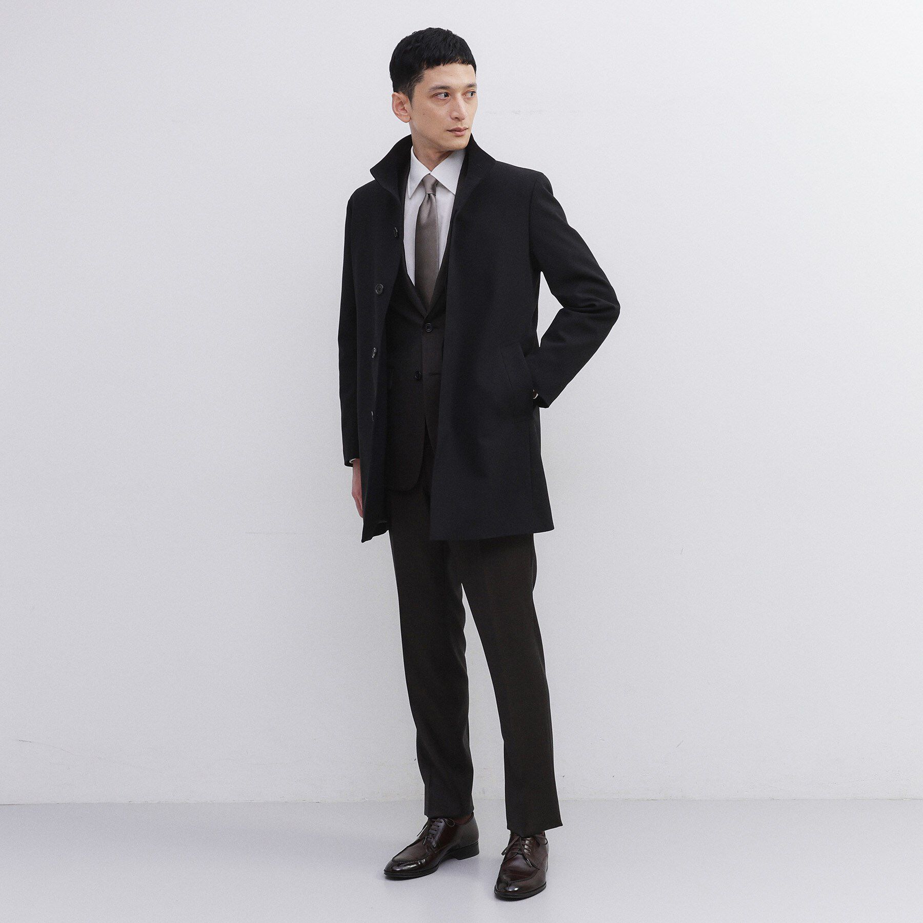 TAKEO KIKUCHI「【ダウンライナー付き】ドビースタンドカラーコート」|その他|