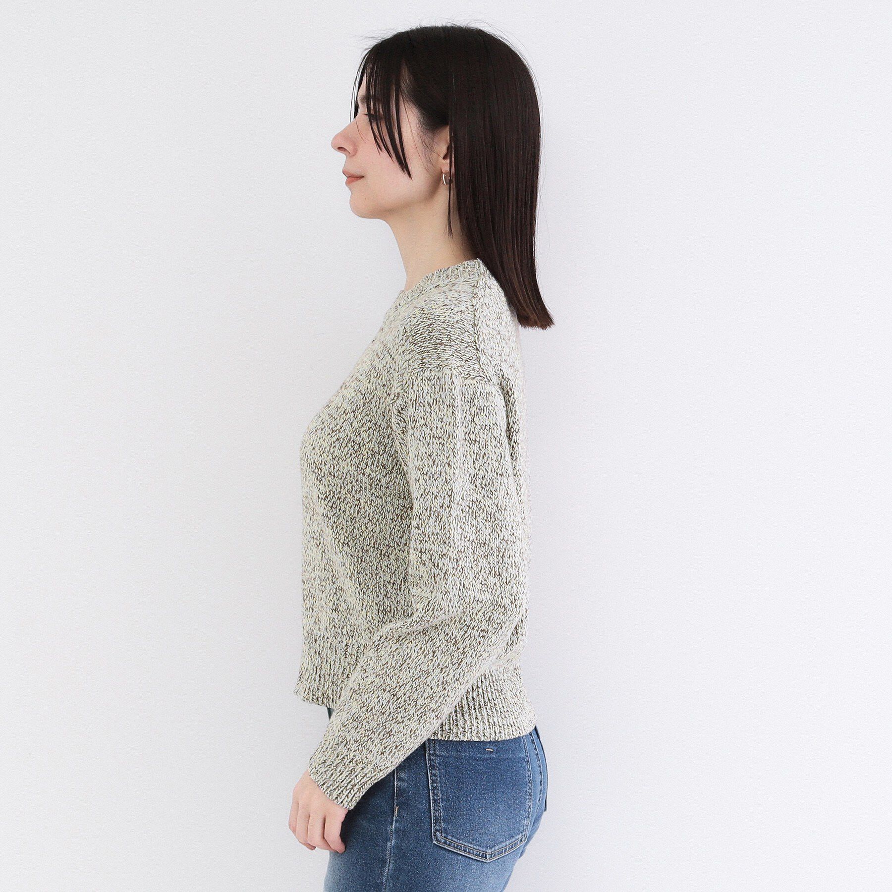 OPAQUE.CLIP「カラーMIXニット【洗濯機OK】」|ニット・セーター|