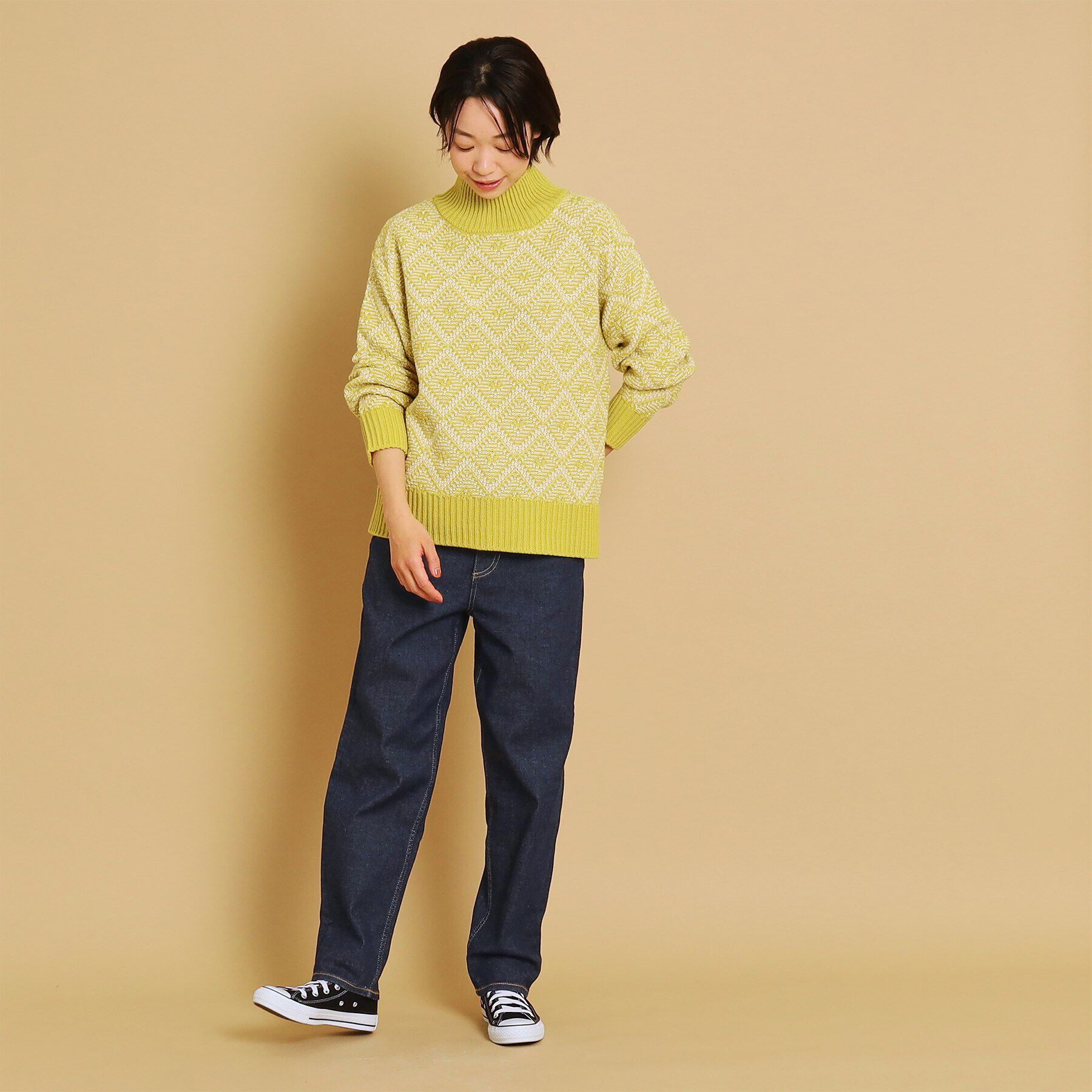 Dessin「【ユニセックス・洗える】テーパードストレッチデニム」|デニム|