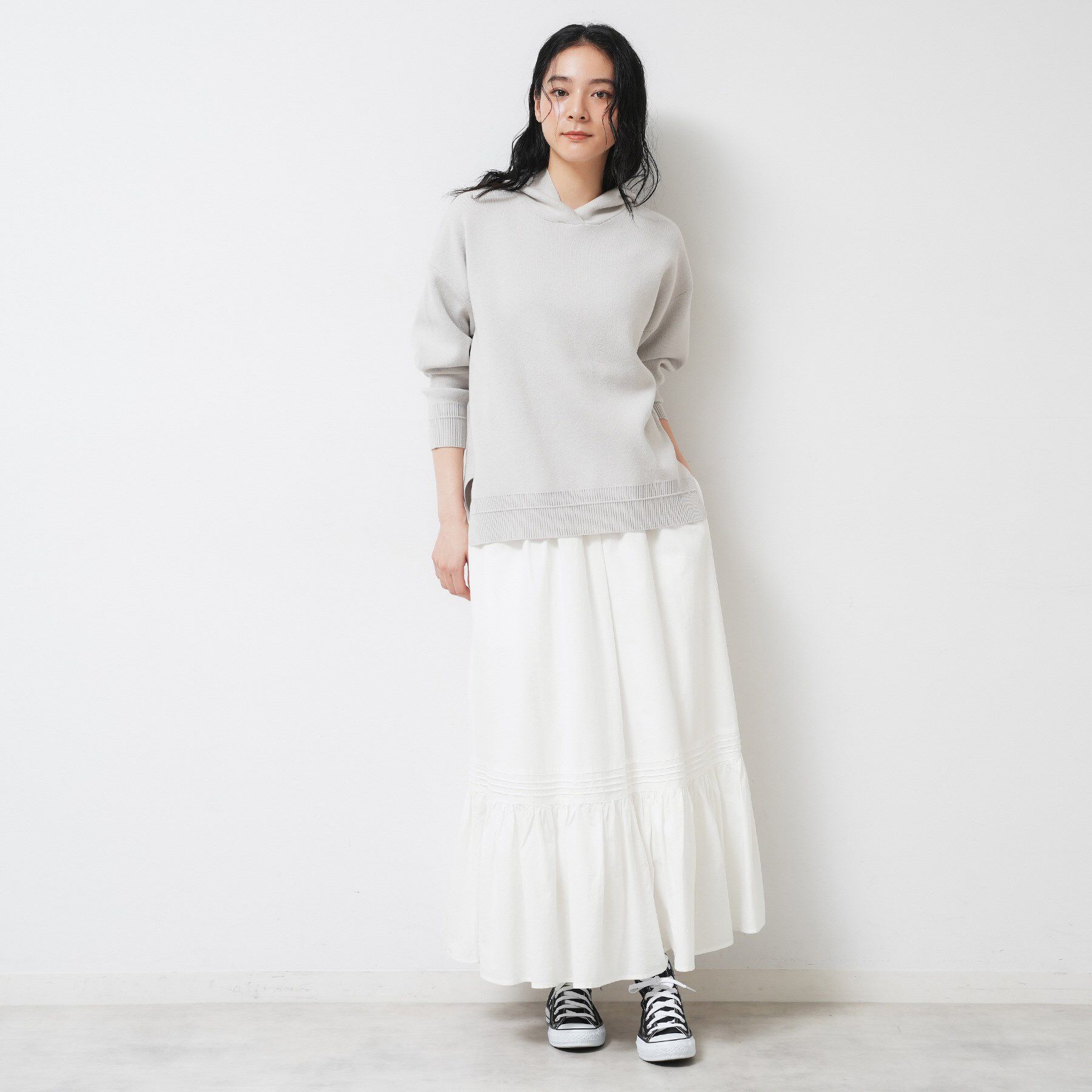 Dessin「【ウエストゴム/洗える】コットンフレアスカート」|スカート|