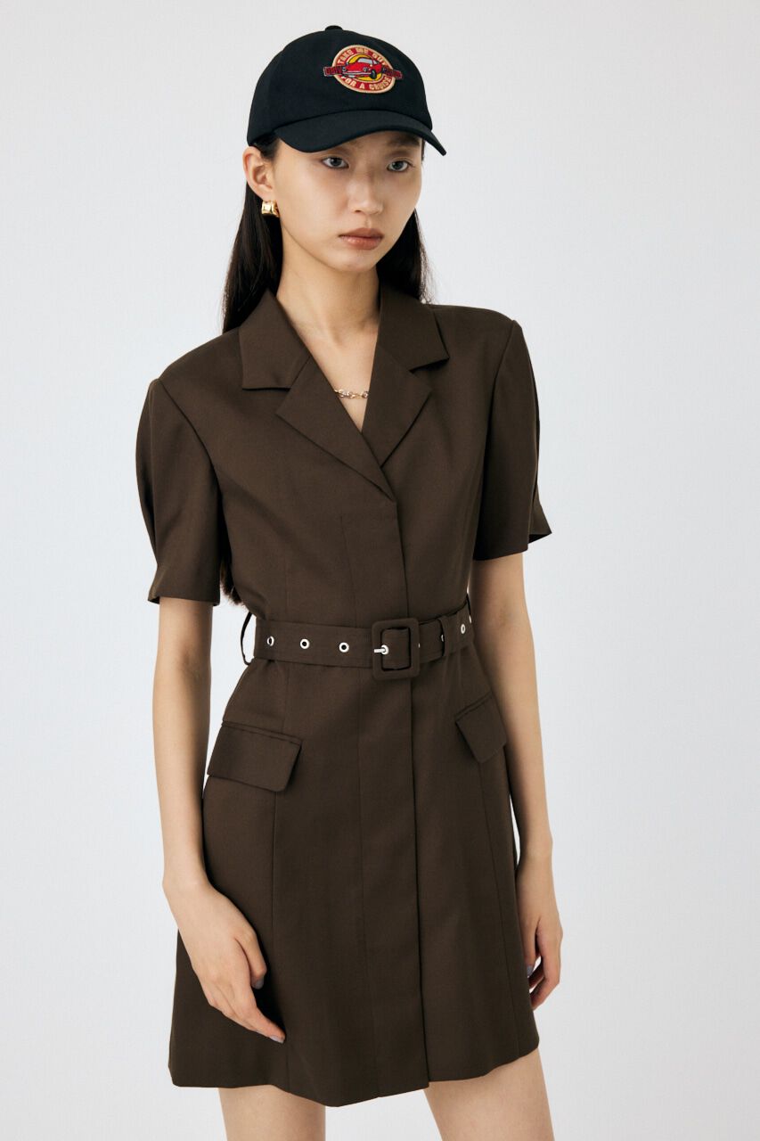 MOUSSY「BELTED BLAZER ミニドレス」|ワンピース|