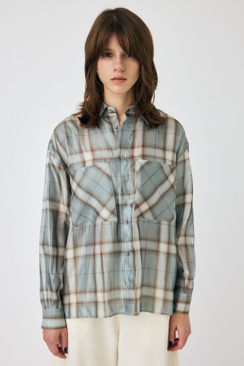 MOUSSY「MIX CHECK ルーズシャツ」|シャツ・ブラウス|